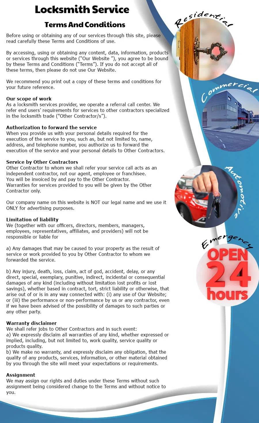 community Locksmith Store Austin, TX 512-360-0277 - terms-ls